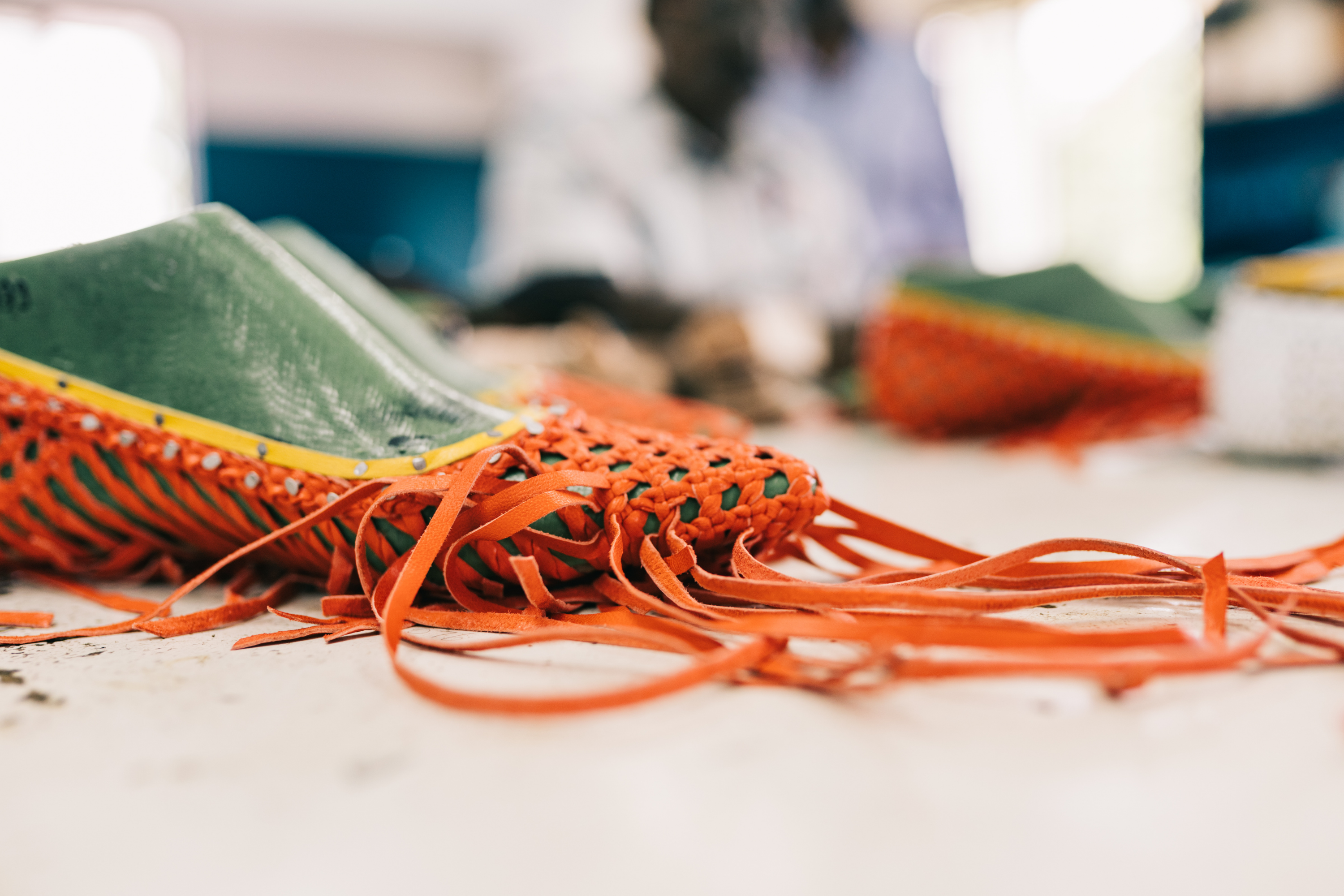 Plaited 2025 leather shoes