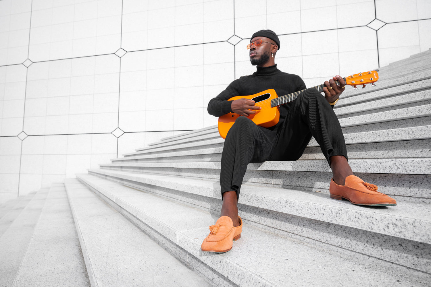 Orange loafers for men by Melvin & Hamilton