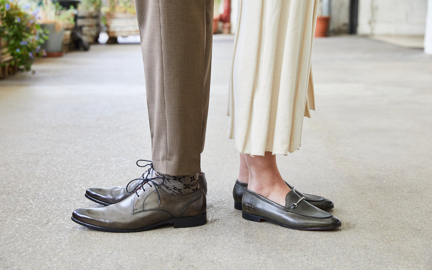 Men and women khaki shoes Melvin & Hamilton