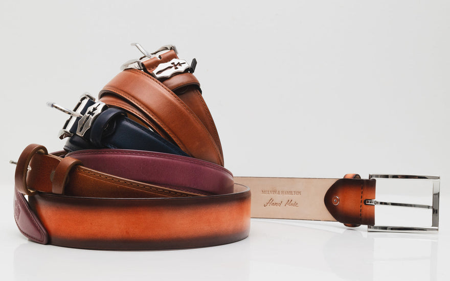 Leather belts Melvin & Hamilton