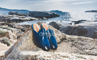 Blue Mules for Men Clive 2 Melvin & Hamilton
