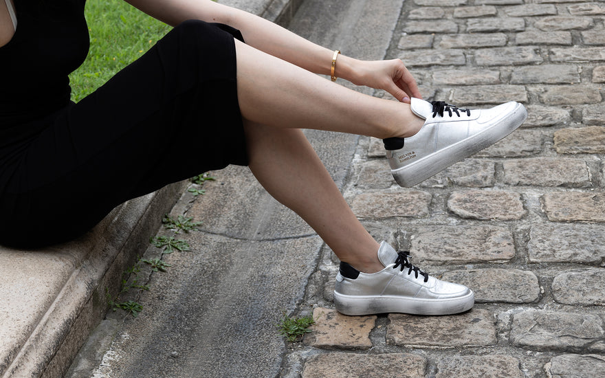 Silver shoes for women Melvin & Hamilton