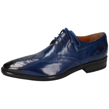 Two-Eyelet Gibson in Black Calfskin | Shop Sid Mashburn