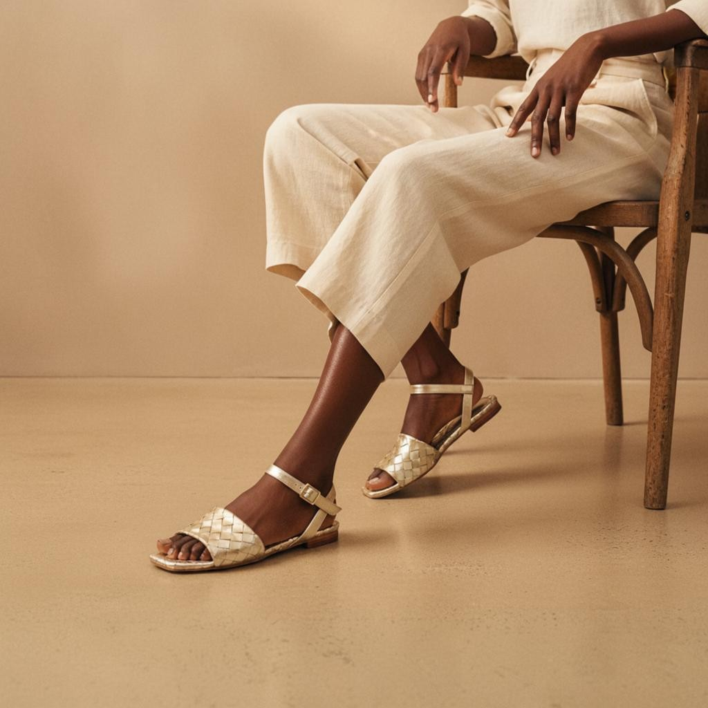 Sandrine 7 Nappa Platin Buckle – Melvin & Hamilton