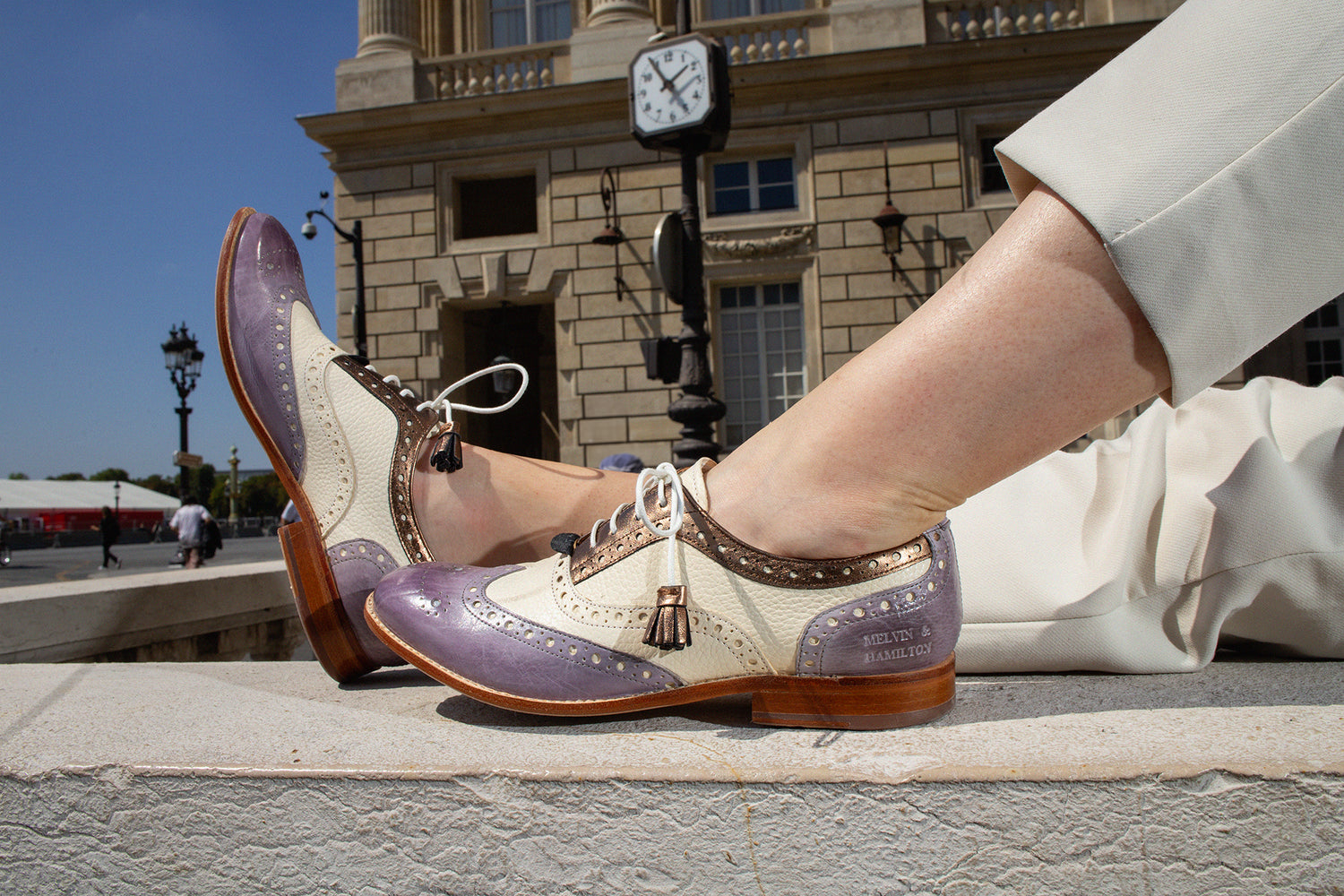 Full brogue Oxford shoes Amelie 70 Melvin & Hamilton