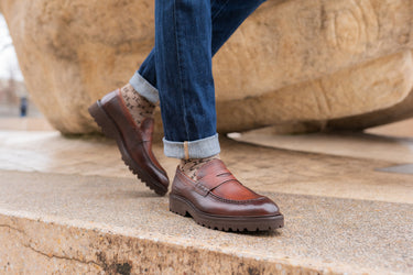 Men's loafers George 5 and socks Jamie 1 by Melvin & Hamilton