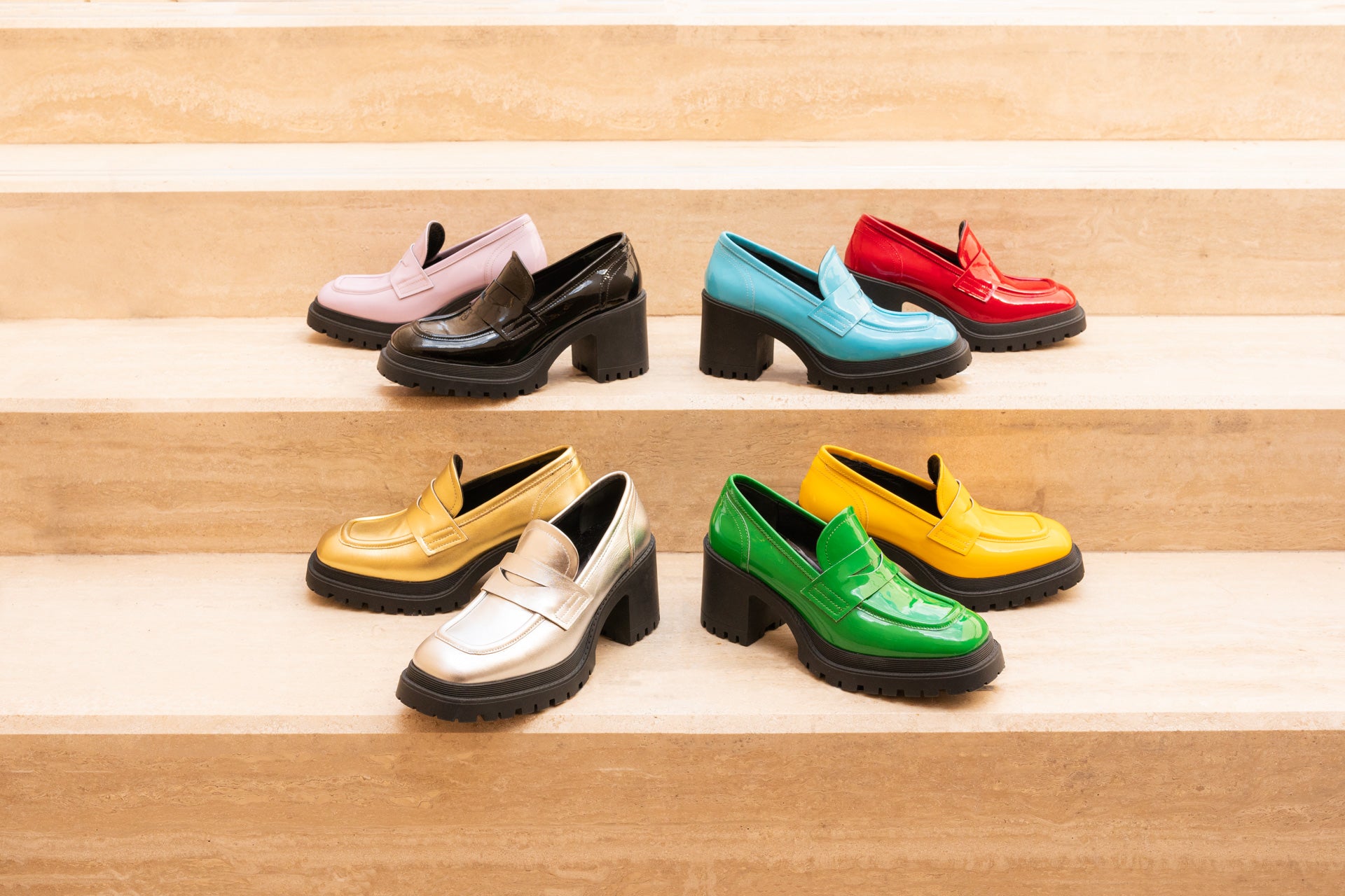 Load video: Heeled Loafers Stefy Melvin &amp; Hamilton