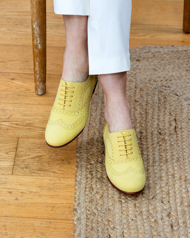 Melvin & Hamilton Femme Sonia 1 Oxford - Chaussures Cuir Main, Talon Plat, Bout Rond