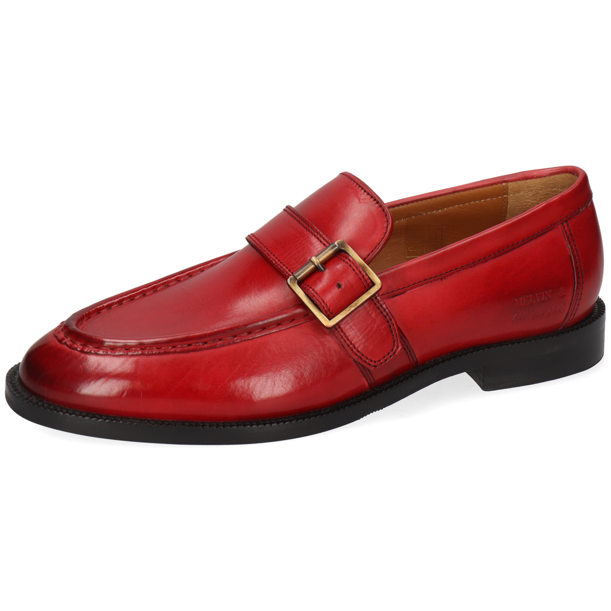Melvin & Hamilton Men\'s Red Leather Loafers Kamilla 4 Crust Ruby – Melvin & Hamilton main image 4