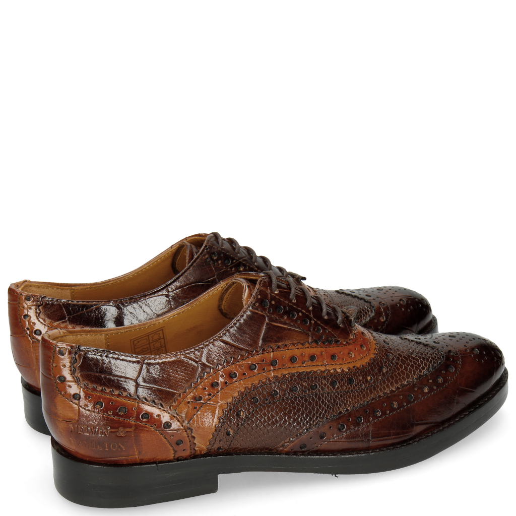 Amelie 10 Turtle Mid Brown Python – Melvin & Hamilton