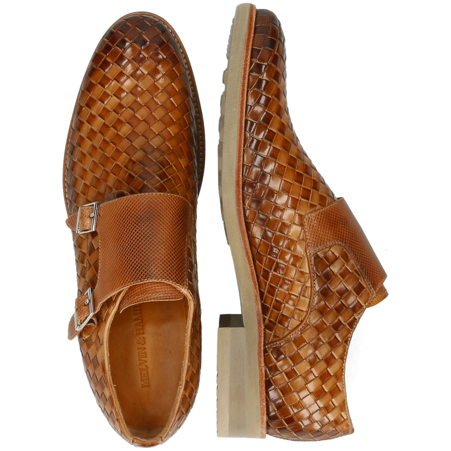 Mens woven leather best sale shoes