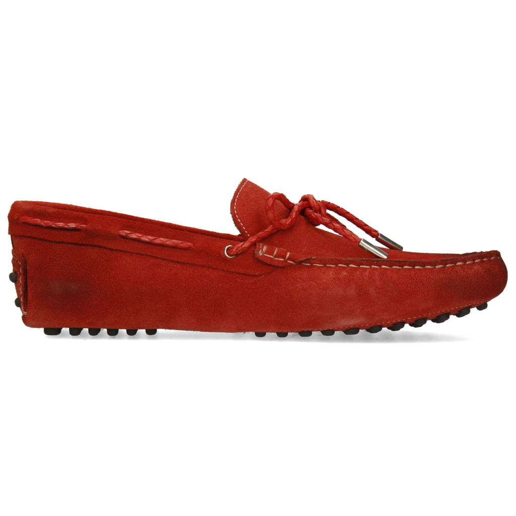 Suede outlet woven loafers