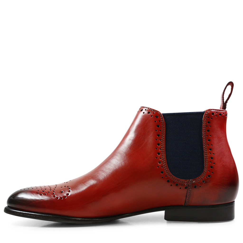 Sally 16 Rich Red Elastic Navy Melvin Hamilton