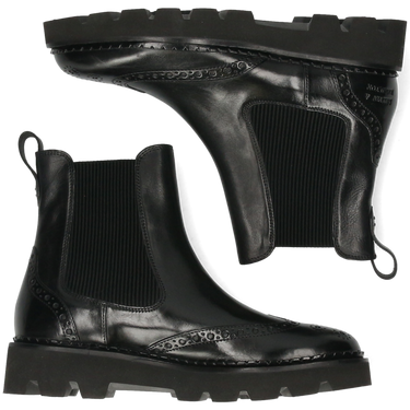 ella selectshop ブラック　M Jade 8 Monza Black Elastic Ribbed Black – Melvin & Hamilton