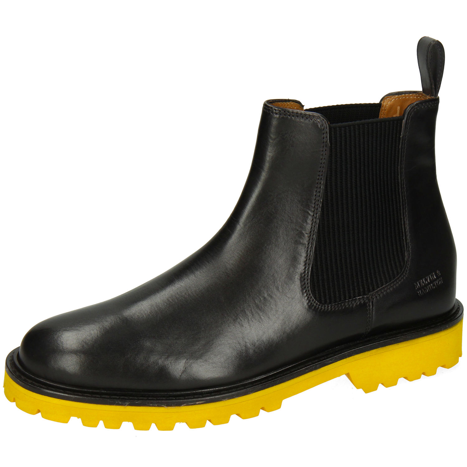 Dexter 2 Black Elastic Ribbed Black Yellow Melvin Hamilton