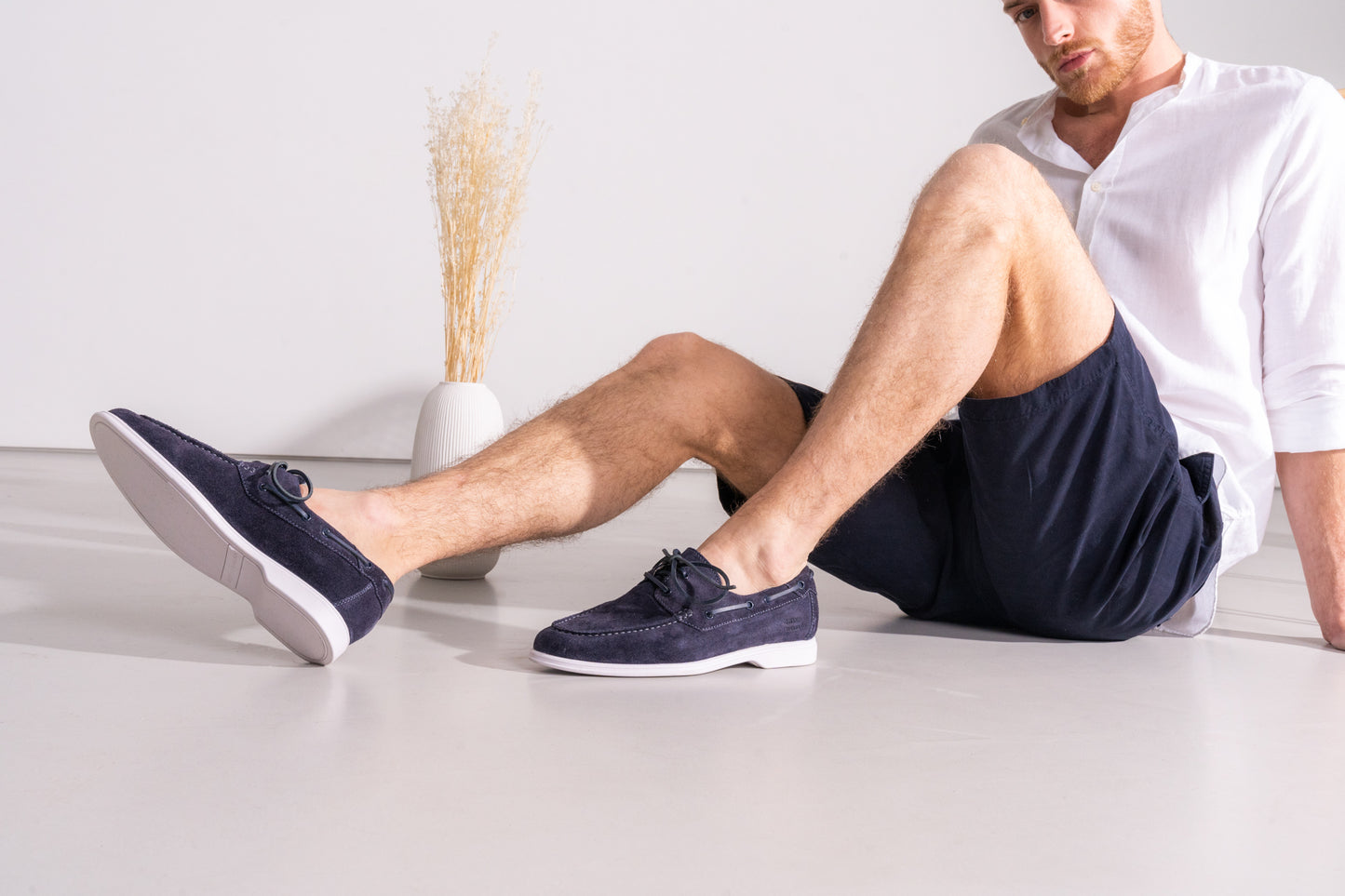 Earl 13 Suede Pattini Navy Lining Melvin Hamilton